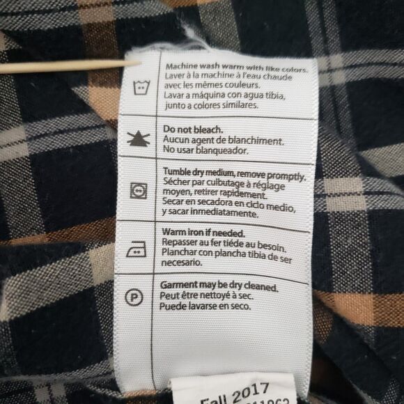 Carhartt Flannel Shirt Mens L Plaid Relaxed Fit Workwear American Workwear 46x31 - Picture 11 of 11